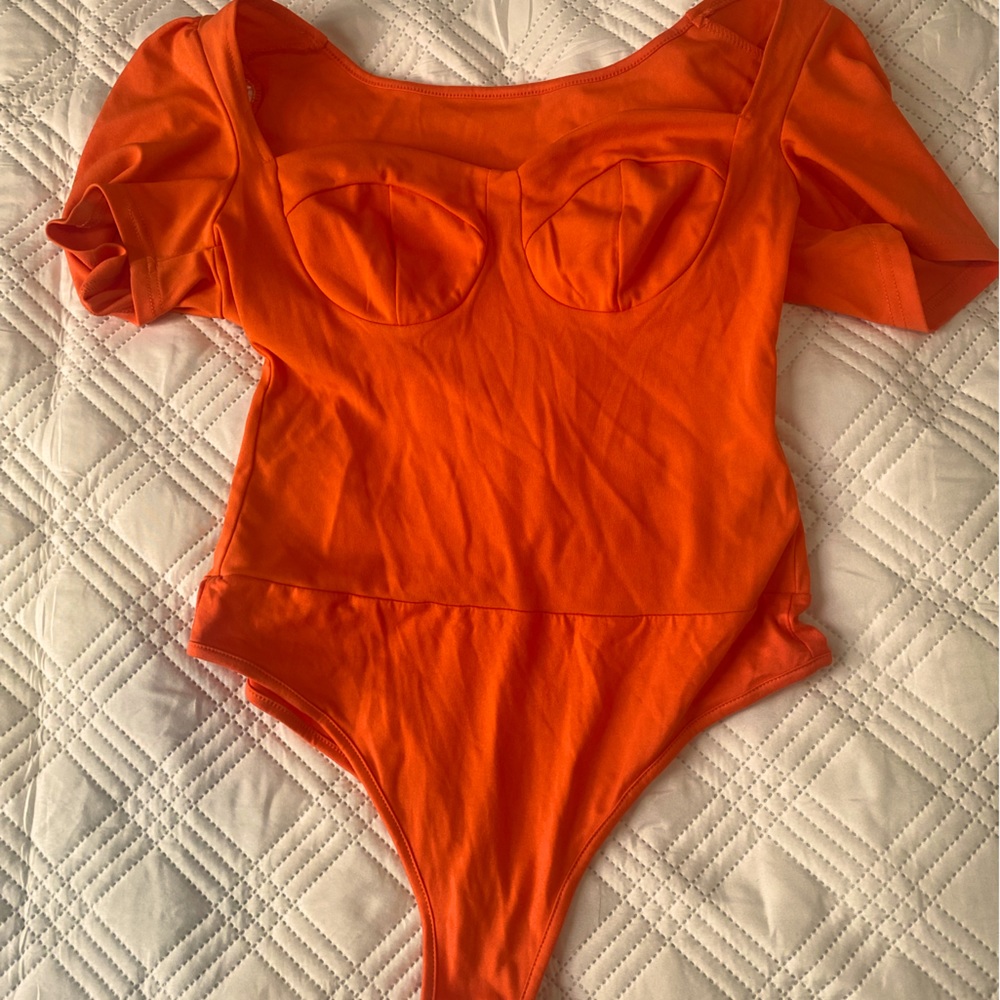 Orange bodysuit